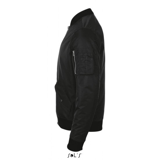 Куртка-бомбер SOL'S Rebel чорний - 01616312XS