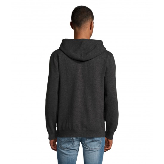 Худі на блискавці чоловіче SOL'S Seven вугільний меланж - 47800348XXL