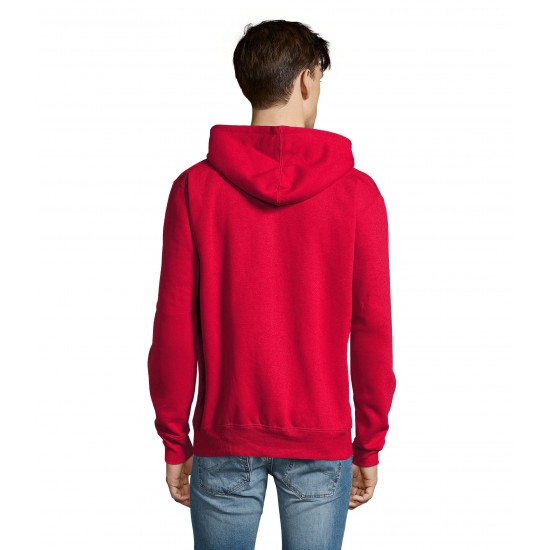 Худі на блискавці чоловіче SOL'S Seven червоний - 47800145XXL