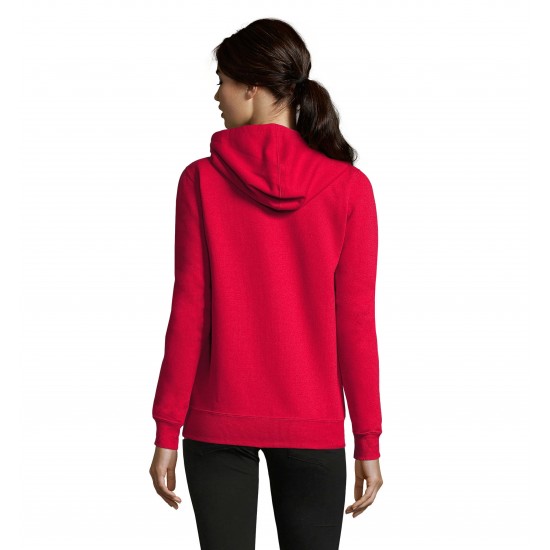 Худі на блискавці жіноче SOL'S Seven червоний - 47900145XL