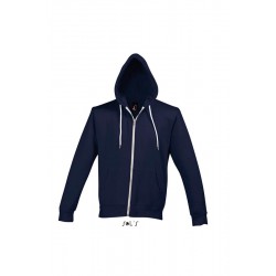 Худі на блискавці SOL'S Silver темно-синій - 47700232M