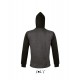 Худі на блискавці SOL'S Silver вугільний меланж/чорний - 47700993XL Худі на блискавці SOL'S Silver вугільний меланж/чорний - 47700993XL
