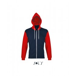 Худі на блискавці SOL'S Silver кобальт/червоний - 47700953M Худі на блискавці SOL'S Silver кобальт/червоний - 47700953M
