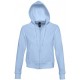 Худі на блискавці жіноче SOL'S Success блакитний - 48000220S