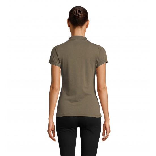 Футболка поло жіноча SOL'S Prime армійський - 00573269S