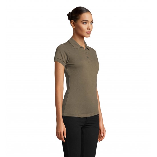 Футболка поло жіноча SOL'S Prime армійський - 00573269S