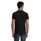 Футболка поло чоловіча SOL'S Pasadena чорний/лайм - 00577931L
