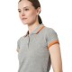Футболка поло жіноча SOL'S Pasadena сірий меланж/помаранчевий - 00578932M