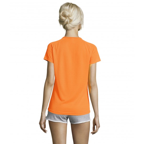 Футболка спортивна жіноча SOL'S Sporty неоново-помаранчевий - 01159404S