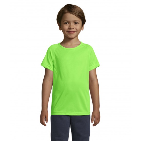 Футболка спортивна дитяча SOL'S Sporty неоново-зелений - 0116628608A