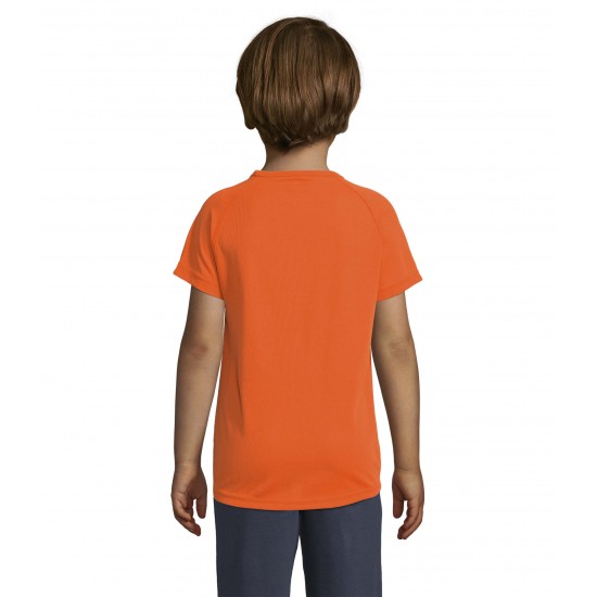 Футболка спортивна дитяча SOL'S Sporty неоново-помаранчевий - 0116640408A