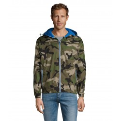 Вітровка SOL'S Skate камуфляж зелений/синій - 01171894L