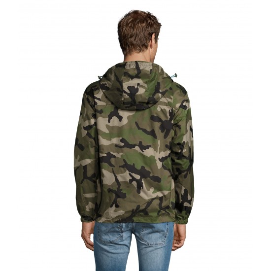 Вітровка SOL'S Skate камуфляж зелений/синій - 01171894L