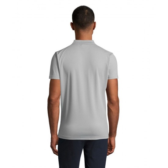 Футболка поло чоловіча SOL'S Performer сірий - 01180342M Футболка поло чоловіча SOL'S Performer сірий - 01180342M