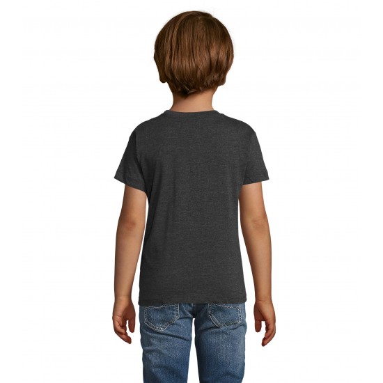 Футболка дитяча SOL'S Regent Fit вугільний меланж - 0118334806A
