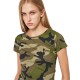 Футболка жіноча SOL'S Camo камуфляж зелений - 01187986S
