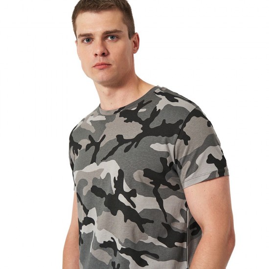 Футболка чоловіча SOL'S Camo камуфляж сірий - 01188521S Футболка чоловіча SOL'S Camo камуфляж сірий - 01188521S