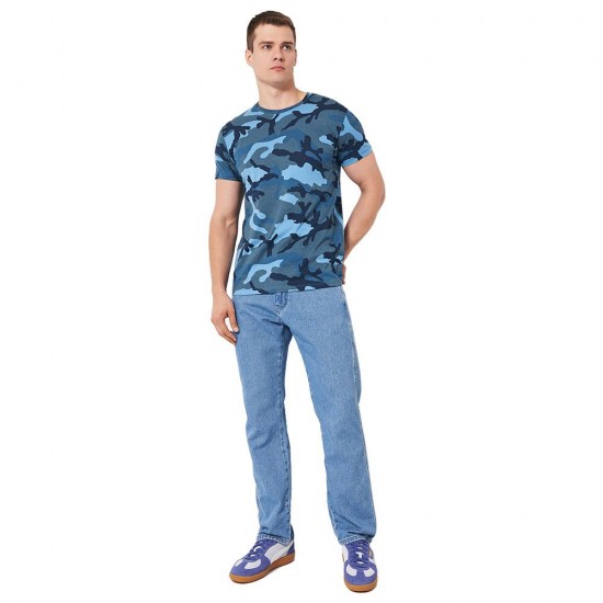 Футболка чоловіча SOL'S Camo камуфляж синій - 01188536S Футболка чоловіча SOL'S Camo камуфляж синій - 01188536S