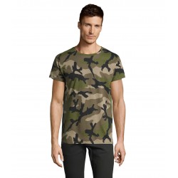 Футболка чоловіча SOL'S Camo камуфляж зелений - 01188986XL