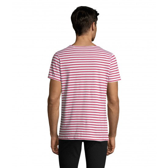 Футболка чоловіча SOL'S Miles білий/червоний - 01398987L