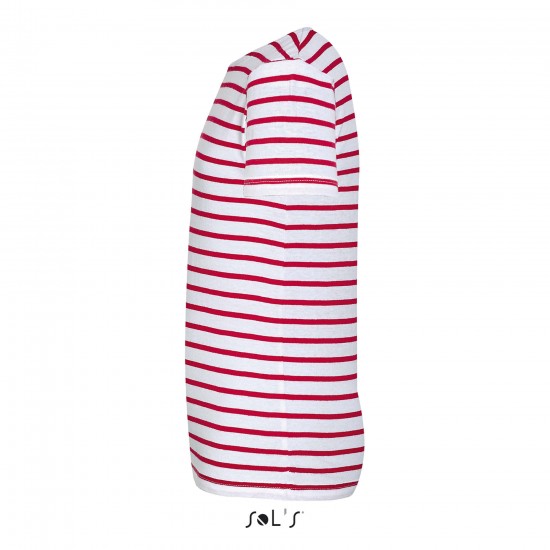 Футболка дитяча SOL'S Miles білий/червоний - 0140098708A