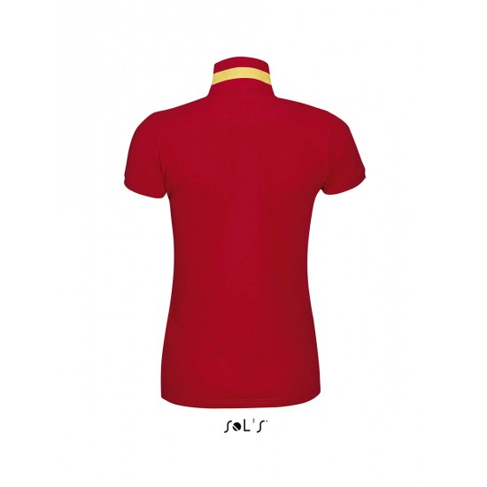 Футболка поло жіноча SOL'S Patriot червоний/жовтий - 01407145S Футболка поло жіноча SOL'S Patriot червоний/жовтий - 01407145S