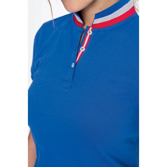 Футболка поло жіноча SOL'S Patriot яскраво-синій/білий/червоний - 01407241L