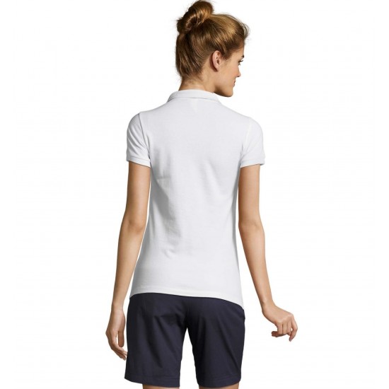 Футболка поло жіноча SOL'S Patriot білий/чорний - 01407906XXL