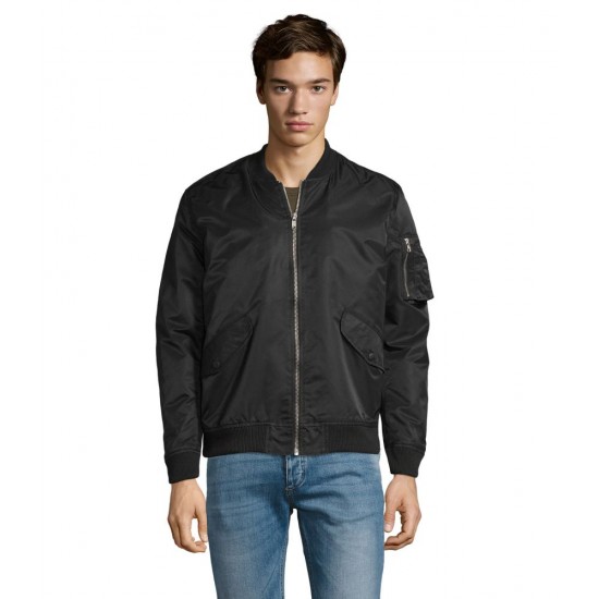 Куртка-бомбер SOL'S Rebel чорний - 01616312XS
