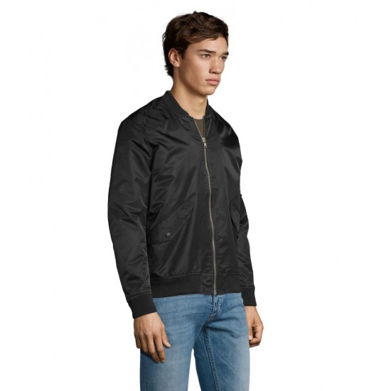 Куртка-бомбер SOL'S Rebel чорний - 01616312XS