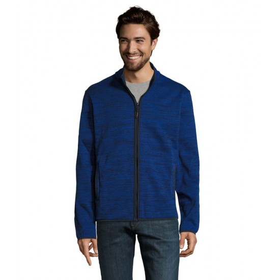 Куртка флісова SOL'S Turbo яскраво-синій/темно-синій PRO - 01652204XXL