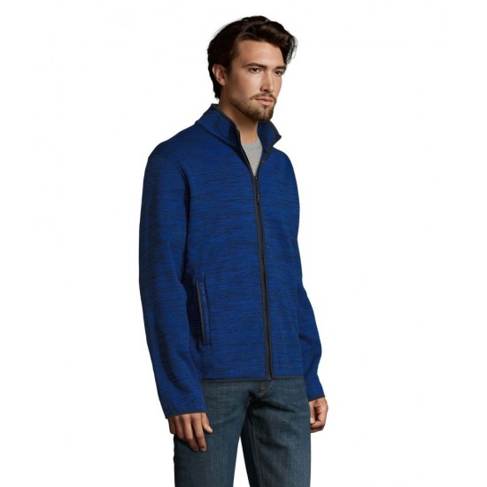 Куртка флісова SOL'S Turbo яскраво-синій/темно-синій PRO - 01652204S