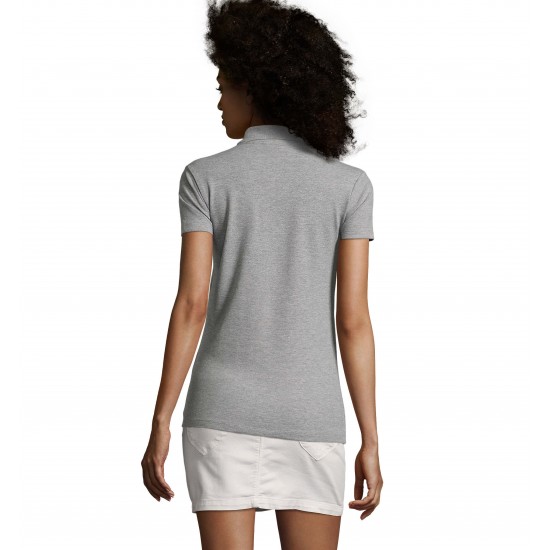 Футболка поло жіноча SOL'S Phoenix сірий меланж - 01709360L