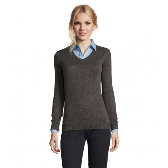 Пуловер жіночий SOL'S Glory вугільний меланж - 01711348XXL Пуловер жіночий SOL'S Glory вугільний меланж - 01711348XXL