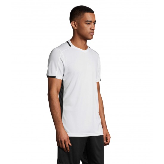 Футболка спортивна SOL'S Classico білий/чорний - 01717906XL