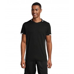 Футболка спортивна SOL'S Classico чорний/білий - 01717935M