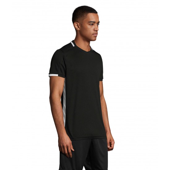 Футболка спортивна SOL'S Classico чорний/білий - 01717935XL