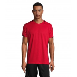 Футболка спортивна SOL'S Classico червоний/чорний - 01717937L