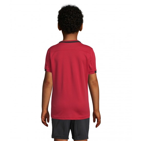 Футболка спортивна дитяча SOL'S Classico червоний/чорний - 0171993708A