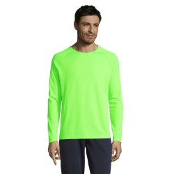 Лонгслів спортивний чоловічий SOL'S Sporty LSL неоново-зелений - 02071286XXL
