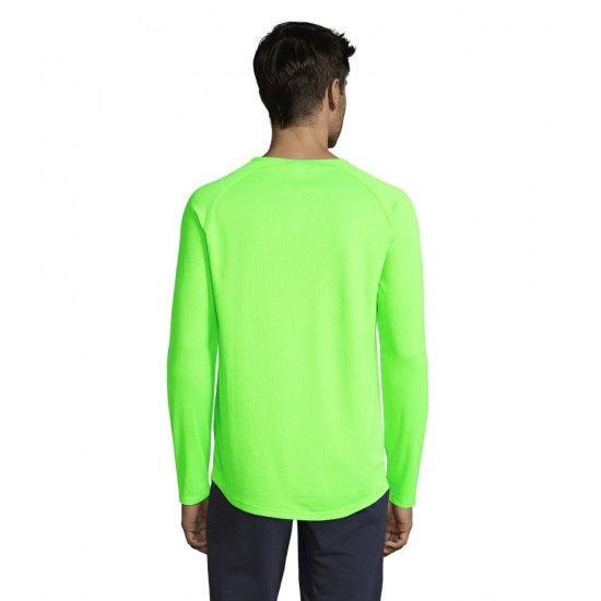 Лонгслів спортивний чоловічий SOL'S Sporty LSL неоново-зелений - 02071286XXL