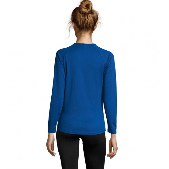 Лонгслів спортивний жіночий SOL'S Sporty LSL яскраво-синій - 02072241L