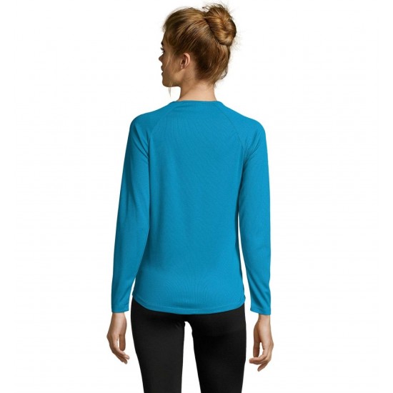 Лонгслів спортивний жіночий SOL'S Sporty LSL морський - 02072321L