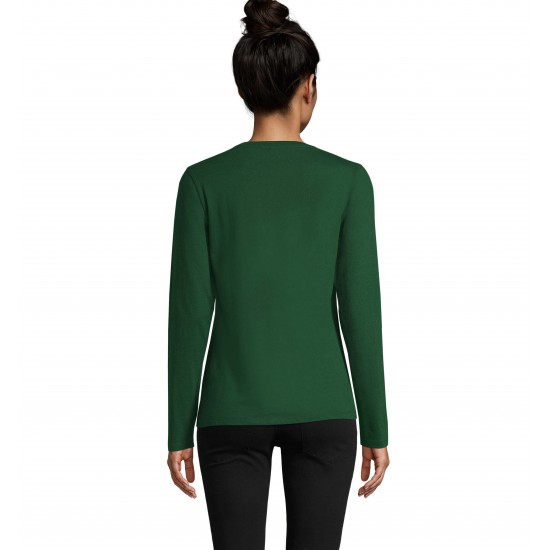 Лонгслів жіночий SOL'S Imperial LSL темно-зелений - 02075264S