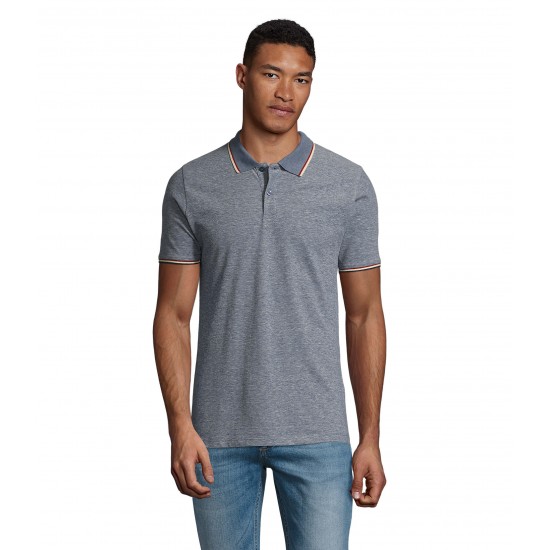 Футболка поло чоловіча SOL'S Paname джинсовий меланж - 020812183XL