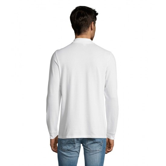 Лонгслів поло чоловічий SOL'S Perfect LSL білий - 02087102M Лонгслів поло чоловічий SOL'S Perfect LSL білий - 02087102M