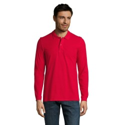 Лонгслів поло чоловічий SOL'S Perfect LSL червоний - 020871453XL