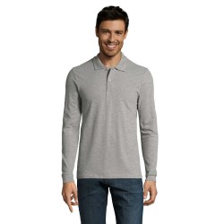 Лонгслів поло чоловічий SOL'S Perfect LSL сірий меланж - 02087360S Лонгслів поло чоловічий SOL'S Perfect LSL сірий меланж - 02087360S