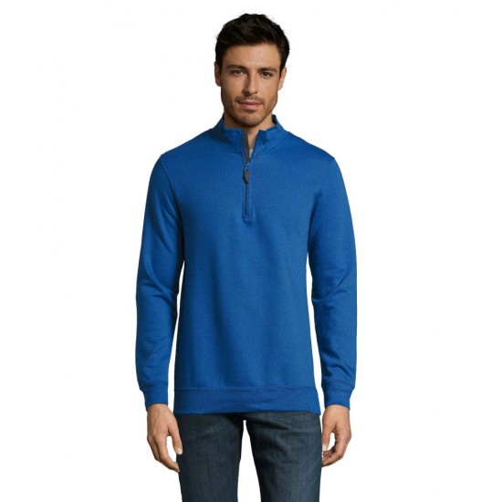 Світшот з коміром стійкою SOL'S Stan яскраво-синій - 02088241L