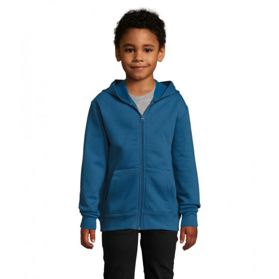 Худі на блискавці дитяче SOL'S Stone темно-лазурний - 0209224810A